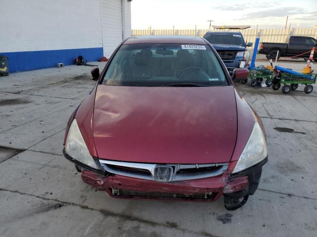 1HGCM56876A009066 - 2006 HONDA ACCORD EX BURGUNDY photo 5