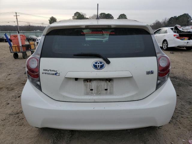 JTDKDTB34E1085691 - 2014 TOYOTA PRIUS C WHITE photo 6