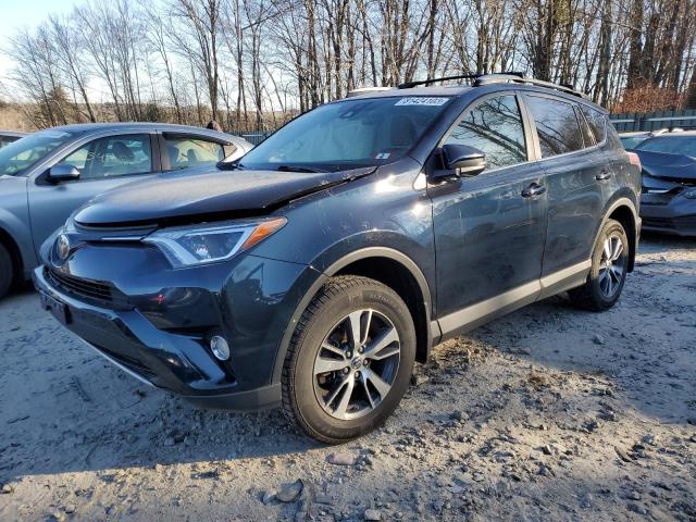 2T3RFREV1HW650073 - 2017 TOYOTA RAV4 XLE BLUE photo 1