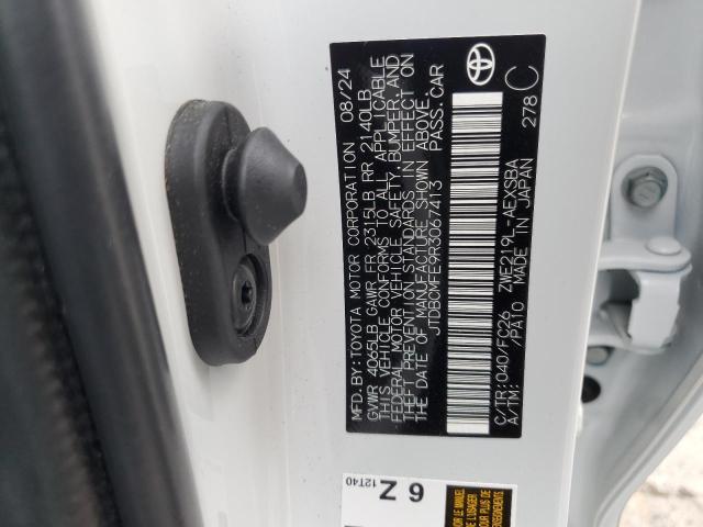 JTDBCMFE9R3067413 - 2024 TOYOTA COROLLA LE 白色 照片 12