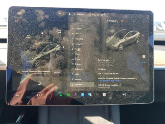 7SAYGDEE6NF391709 - 2022 TESLA MODEL Y Grau Foto 9