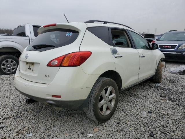 JN8AZ1MU6AW004795 - 2010 NISSAN MURANO S WHITE photo 3