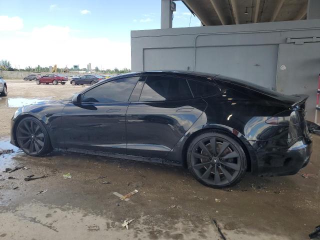 5YJSA1E50MF441005 - 2021 TESLA MODEL S Czarny zdjęcie 2