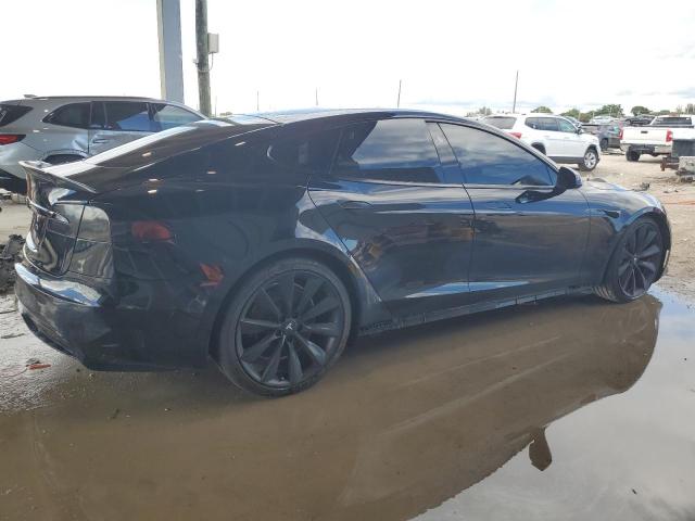 5YJSA1E50MF441005 - 2021 TESLA MODEL S Czarny zdjęcie 3