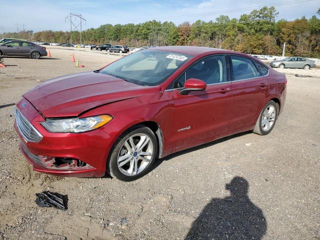 3FA6P0LU7JR208727 - 2018 FORD FUSION SE HYBRID BURGUNDY photo 1