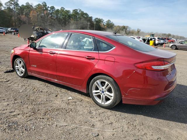 3FA6P0LU7JR208727 - 2018 FORD FUSION SE HYBRID BURGUNDY photo 2