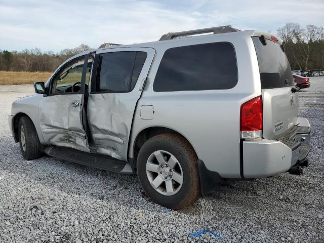 5N1AA08A14N729546 - 2004 NISSAN ARMADA SE SILVER photo 2