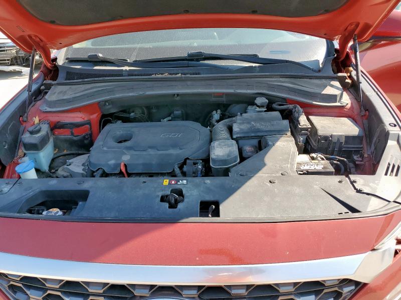 5NMS33AD9LH147070 - 2020 HYUNDAI SANTA FE SEL RED photo 12
