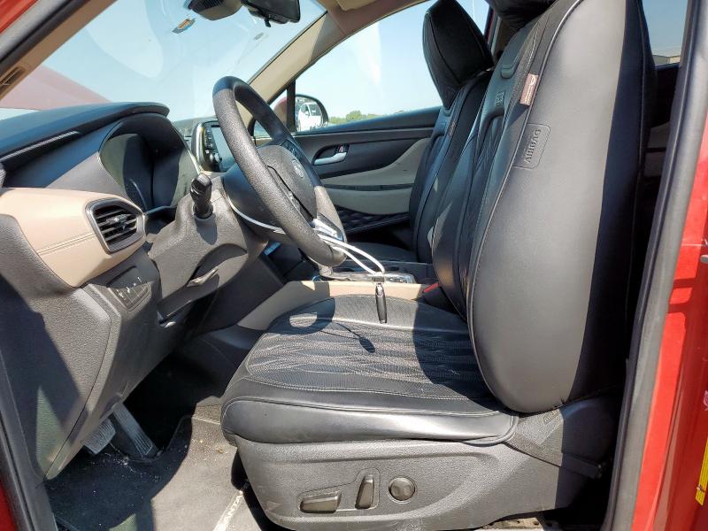 5NMS33AD9LH147070 - 2020 HYUNDAI SANTA FE SEL RED photo 7