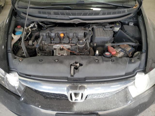 19XFA1E58BE002686 - 2011 HONDA CIVIC LX BLACK photo 11