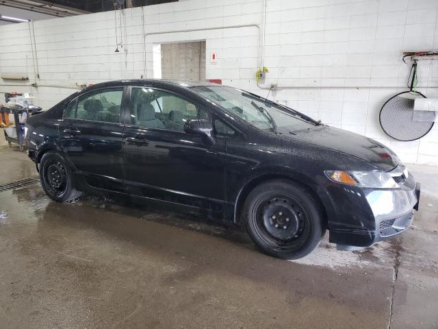 19XFA1E58BE002686 - 2011 HONDA CIVIC LX BLACK photo 4