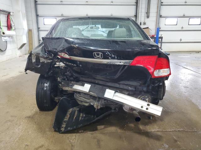 19XFA1E58BE002686 - 2011 HONDA CIVIC LX BLACK photo 6