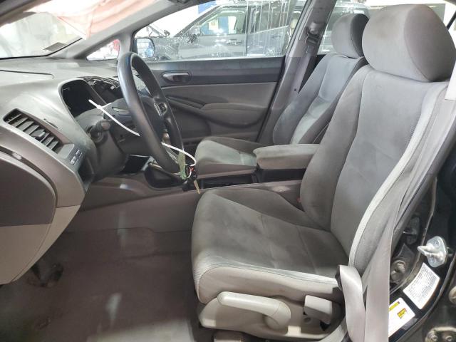 19XFA1E58BE002686 - 2011 HONDA CIVIC LX BLACK photo 7