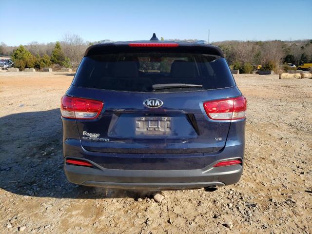 5XYPG4A54GG013480 - 2016 KIA SORENTO LX BLUE photo 6