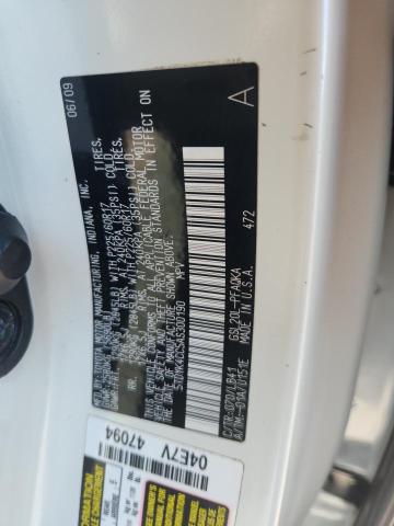 5TDYK4CC5AS300190 - 2010 TOYOTA SIENNA XLE თეთრი ფოტო 12