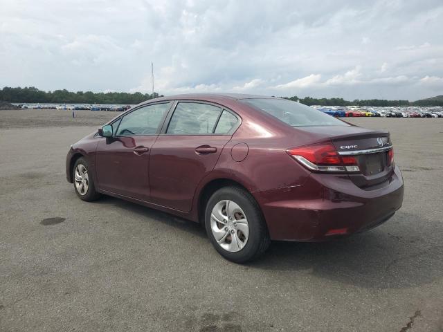 19XFB2F51FE265352 - 2015 HONDA CIVIC LX MAROON photo 2