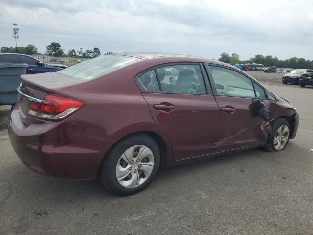 19XFB2F51FE265352 - 2015 HONDA CIVIC LX MAROON photo 3