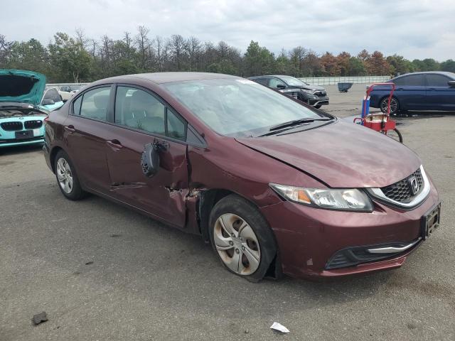19XFB2F51FE265352 - 2015 HONDA CIVIC LX MAROON photo 4