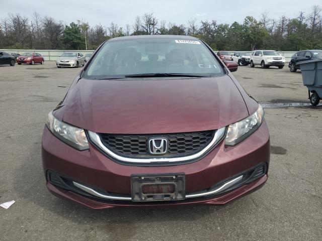 19XFB2F51FE265352 - 2015 HONDA CIVIC LX MAROON photo 5