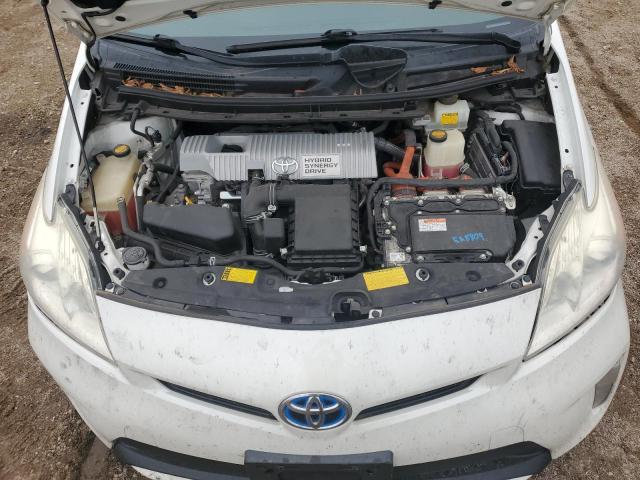 JTDKN3DU4D5540954 - 2013 TOYOTA PRIUS WHITE photo 11