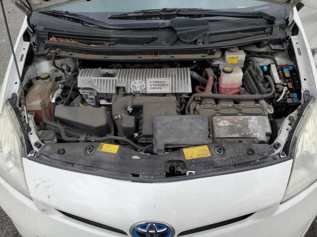 JTDKN3DU3C1528946 - 2012 TOYOTA PRIUS WHITE photo 11