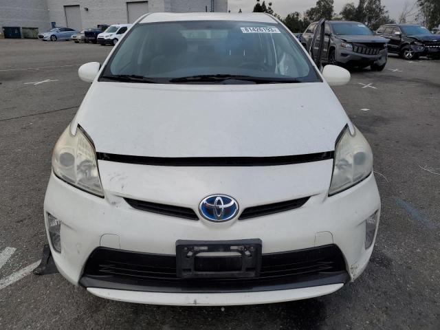 JTDKN3DU3C1528946 - 2012 TOYOTA PRIUS WHITE photo 5