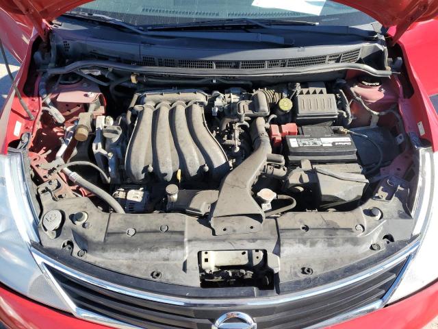 3N1BC1CP8CK267384 - 2012 NISSAN VERSA S RED photo 11