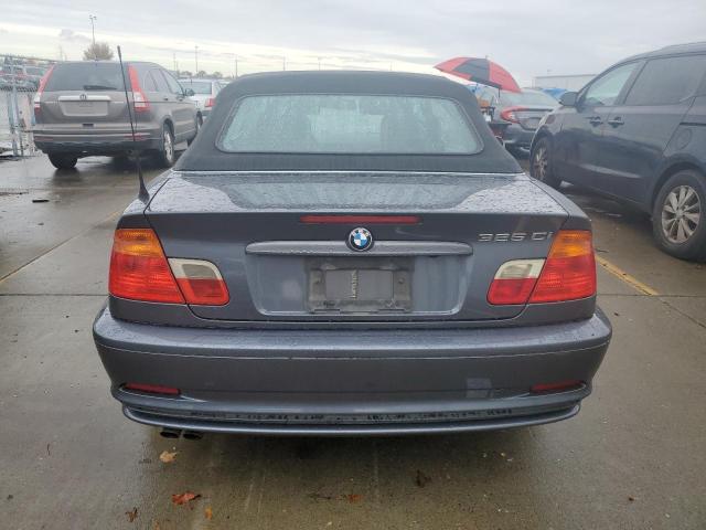 WBABS33421JY57089 - 2001 BMW 325 CI Szary zdjęcie 6