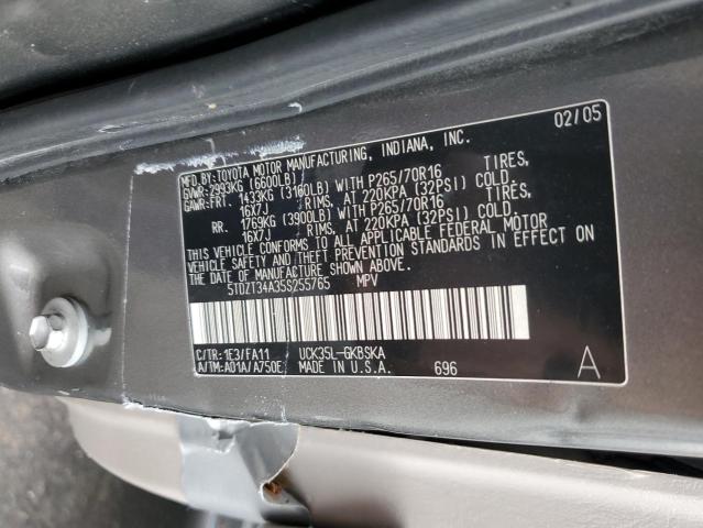 5TDZT34A35S255765 - 2005 TOYOTA SEQUOIA SR5 SILVER photo 13