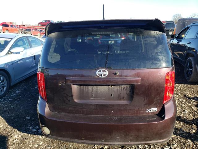 JTLKE50E181045073 - 2008 TOYOTA SCION XB MAROON photo 6