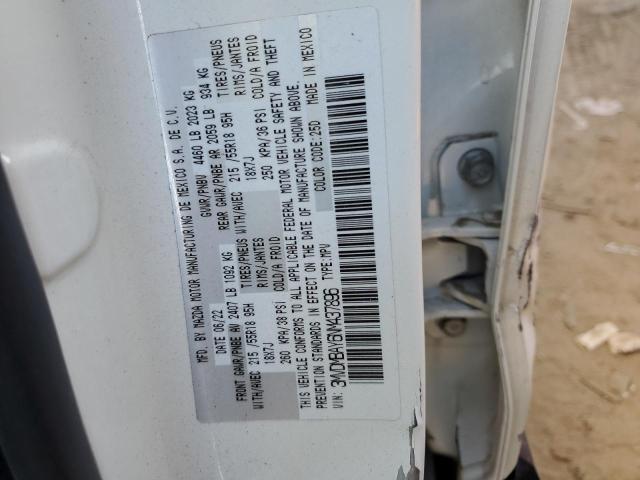 3MVDMBAY6NM437896 - 2022 MAZDA CX-30 WHITE photo 13