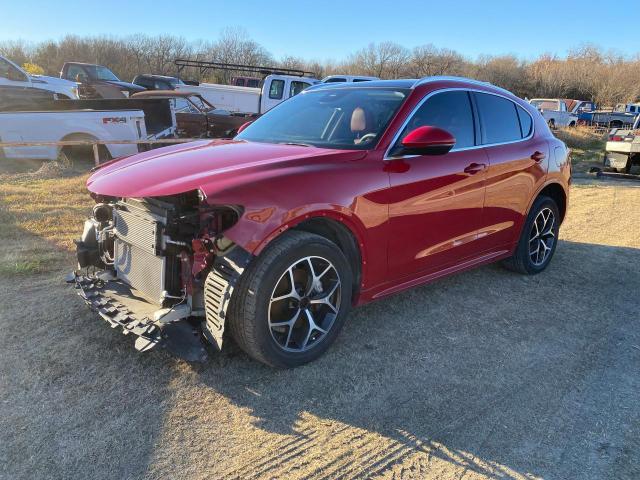 ZASPAKBN4M7D10219 - 2021 ALFA ROMEO STELVIO TI RED photo 2