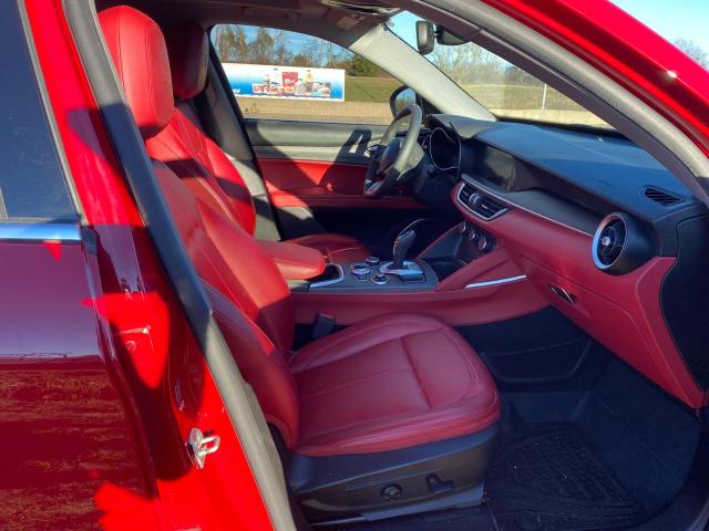 ZASPAKBN4M7D10219 - 2021 ALFA ROMEO STELVIO TI RED photo 5