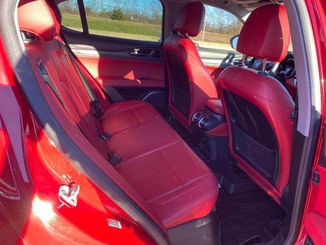 ZASPAKBN4M7D10219 - 2021 ALFA ROMEO STELVIO TI RED photo 6