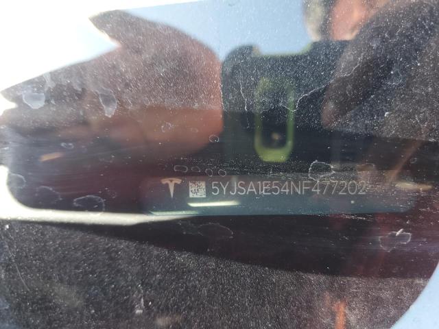 5YJSA1E54NF477202 - 2022 TESLA MODEL S წითელი ფოტო 12