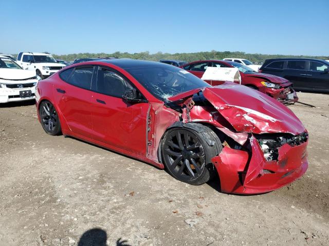 5YJSA1E54NF477202 - 2022 TESLA MODEL S წითელი ფოტო 4
