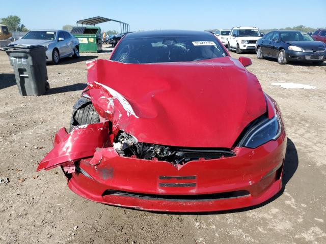 5YJSA1E54NF477202 - 2022 TESLA MODEL S წითელი ფოტო 5