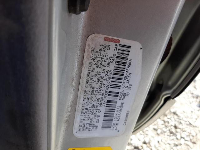 JTHBN30FX20068338 - 2002 LEXUS LS 430 GRAY photo 12