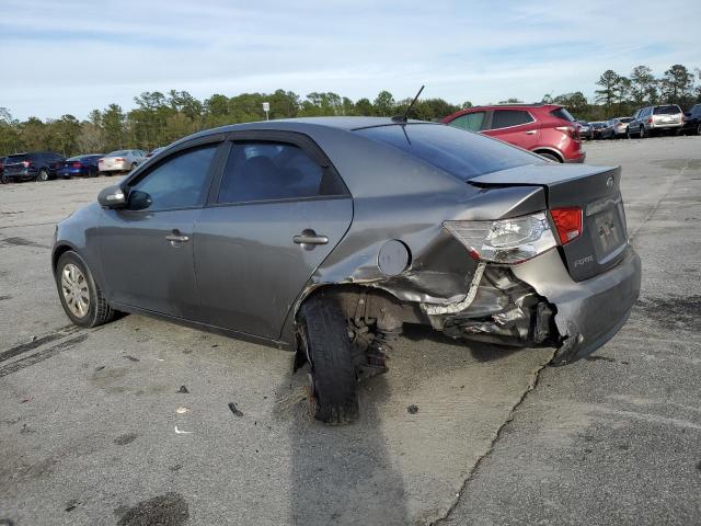 KNAFU4A25A5850259 - 2010 KIA FORTE EX GRAY photo 2