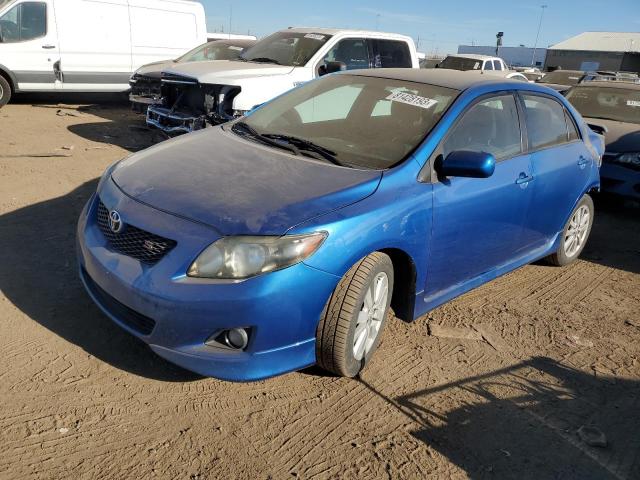 2T1BU4EE3AC490689 - 2010 TOYOTA COROLLA BASE BLUE photo 1