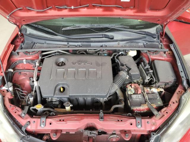 2T1BURHEXGC556172 - 2016 TOYOTA COROLLA L RED photo 11