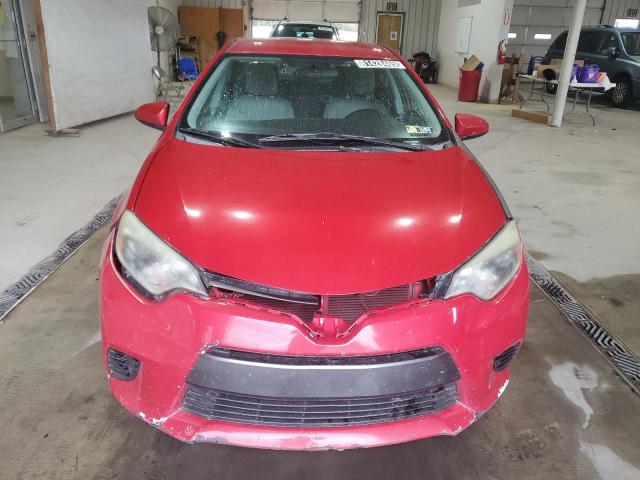 2T1BURHEXGC556172 - 2016 TOYOTA COROLLA L RED photo 5