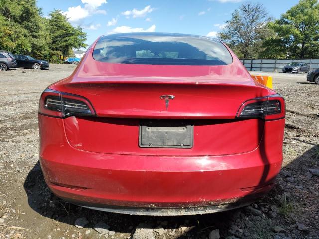 5YJ3E1EA1NF185853 - 2022 TESLA MODEL 3 Rojo foto 6