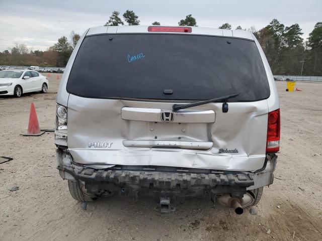 5FNYF3H25EB005874 - 2014 HONDA PILOT LX SILVER photo 6