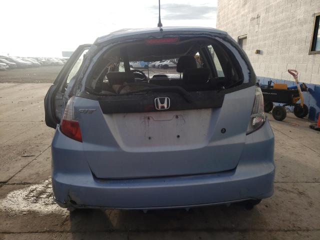 JHMGE8H23AC027342 - 2010 HONDA FIT BLUE photo 6