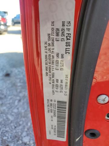 2C3CDZFJ3KH694658 - 2019 DODGE CHALLENGER R/T SCAT PACK RED photo 13