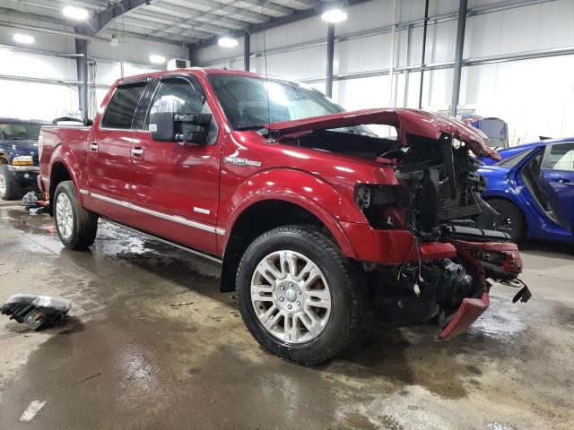 1FTFW1ET5DFB03273 - 2013 FORD F150 SUPERCREW RED photo 4