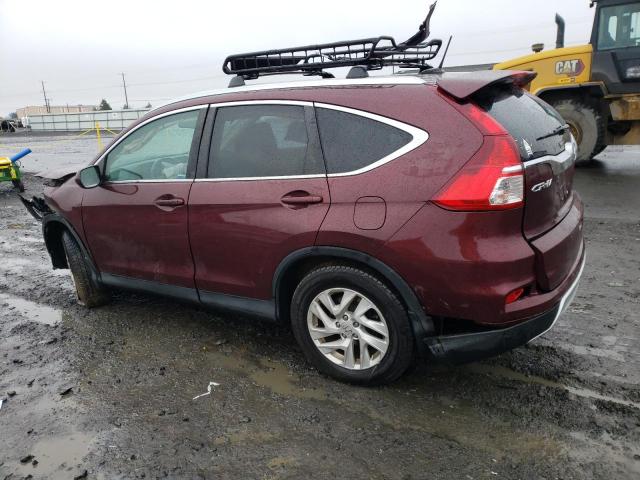 2HKRM4H75FH703027 - 2015 HONDA CR-V EXL MAROON photo 2