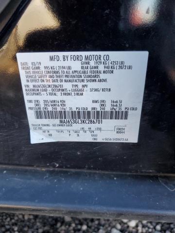 MAJ6S3GL3KC286701 - 2019 FORD ECOSPORT SE Qara foto 12