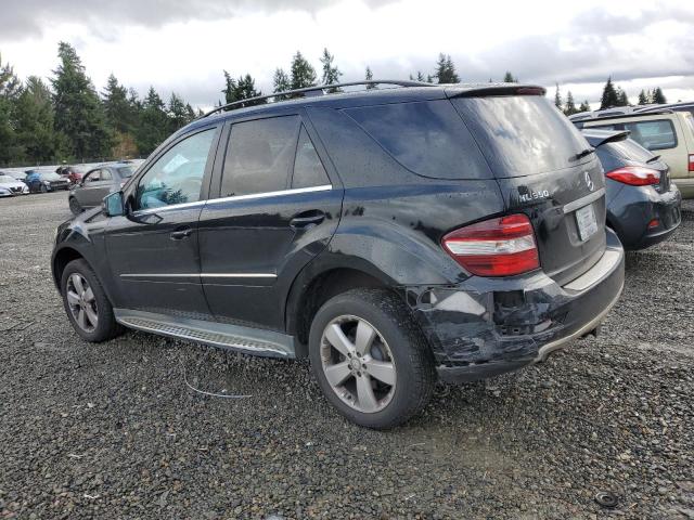4JGBB8GB2BA710521 - 2011 MERCEDES-BENZ ML 350 4MATIC BLACK photo 2